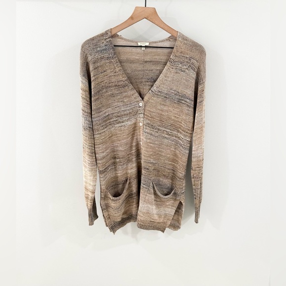 Project Long Sleeve Button Front Cardigan Brown Size Small - Picture 1 of 5